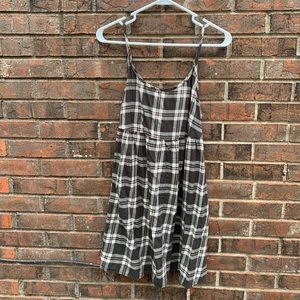 Plaid black dress